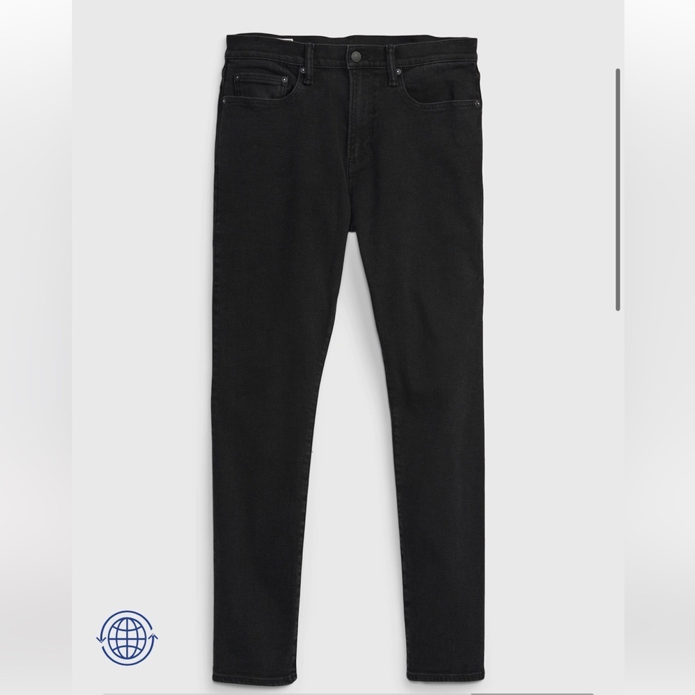 Gap mens Skinny Jeans in GapFlex black NWT